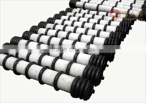 Gravity combs cleaning conveyor roller idler for mining dia 89mm-219mm