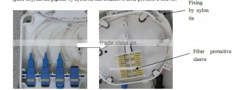 Optic Terminal Box with insert the pigtails of splitter