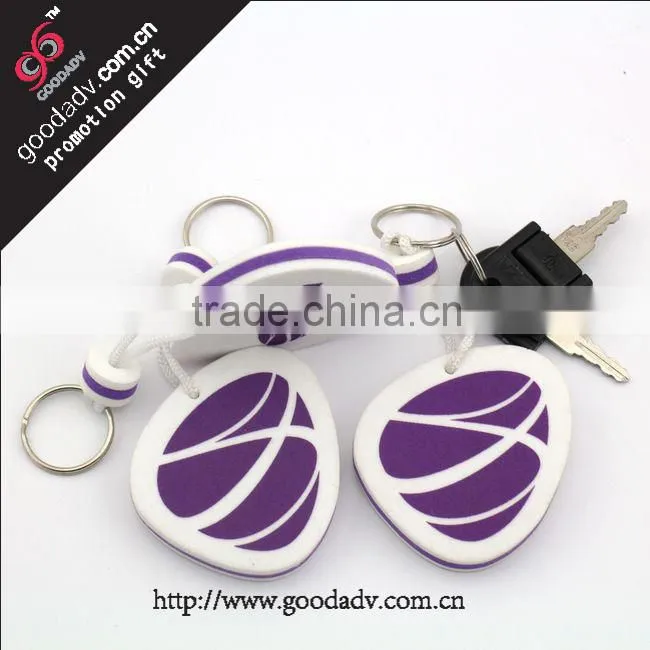 Guangzhou factory Supply floating key chain customized double sided key chains
