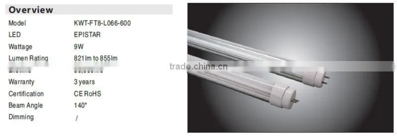 9W 18W 22W Isolated Driver LED T8 Tube wholesale