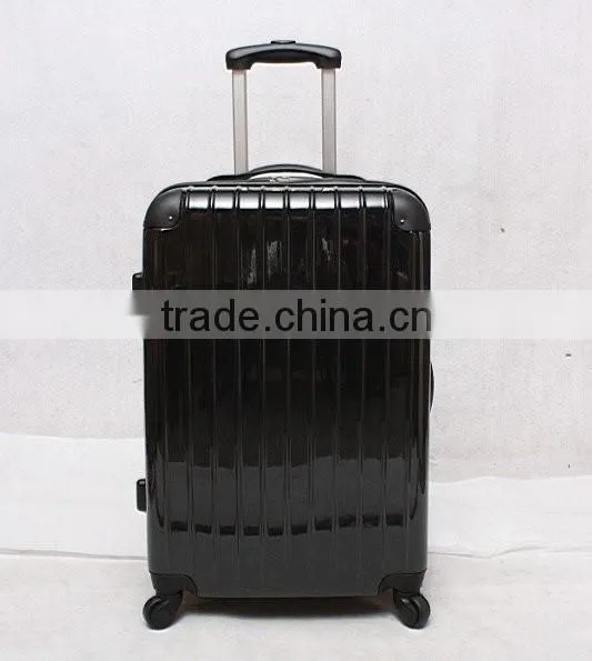 stock ABS+PC 3pcs expandable rolling trolley luggage set spinner 4 wheels