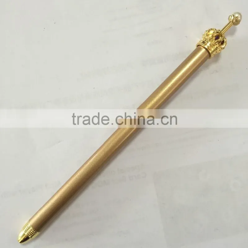 2016 Hot Selling Crown Ball pen modern design metal pen as business gifts
