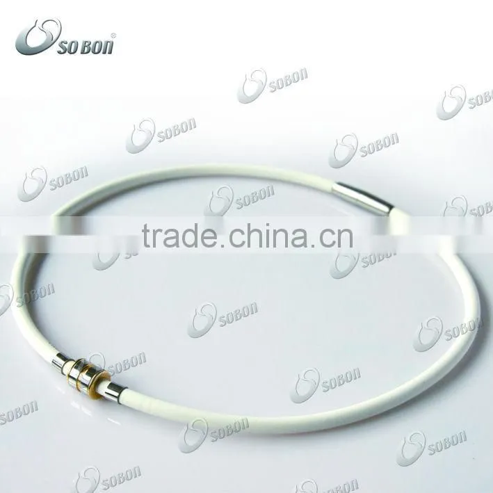 Cheap silicone titanium pain relief sports necklace wholesale