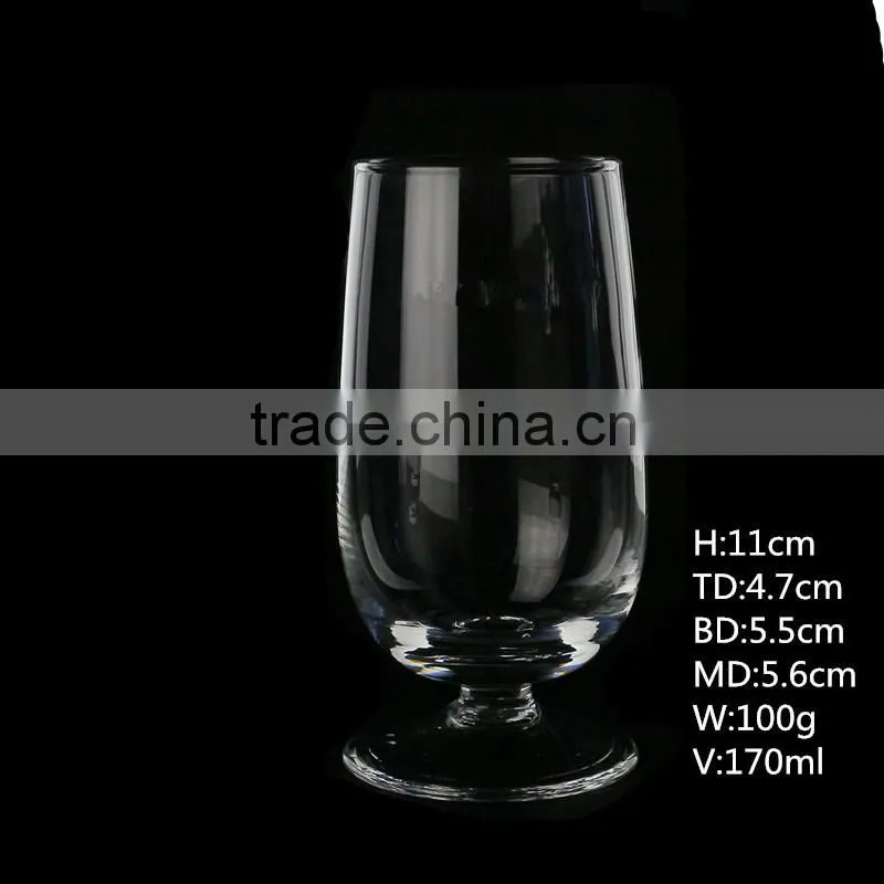 Hand Blown Wine Glass With Short Stem