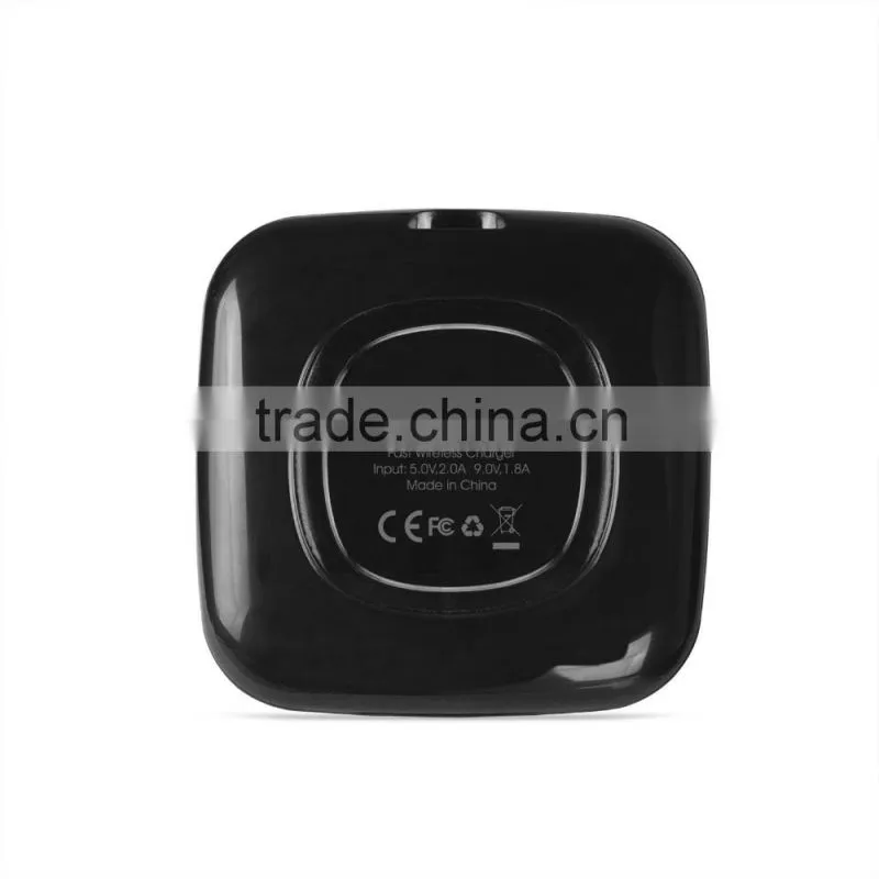 2016 new arrived 9v fast charger qi wireless chager for Samsung Note5 S6 edge