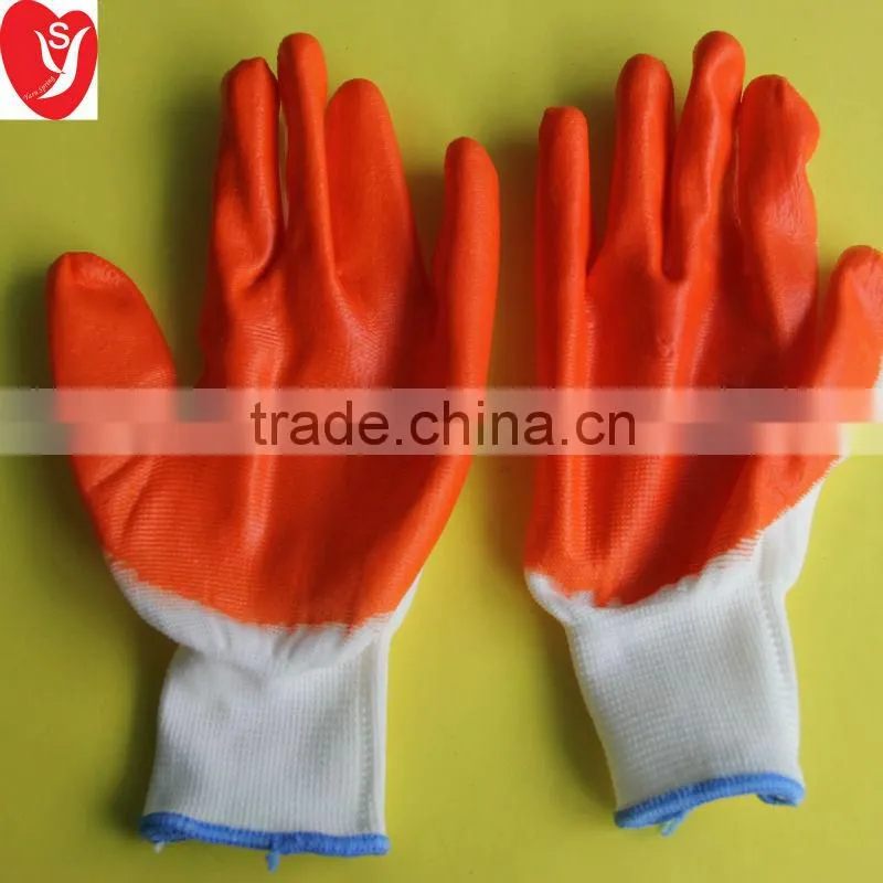 40g/pair nitrile coated gloves/big scale nitrile coated glove manufacturers
