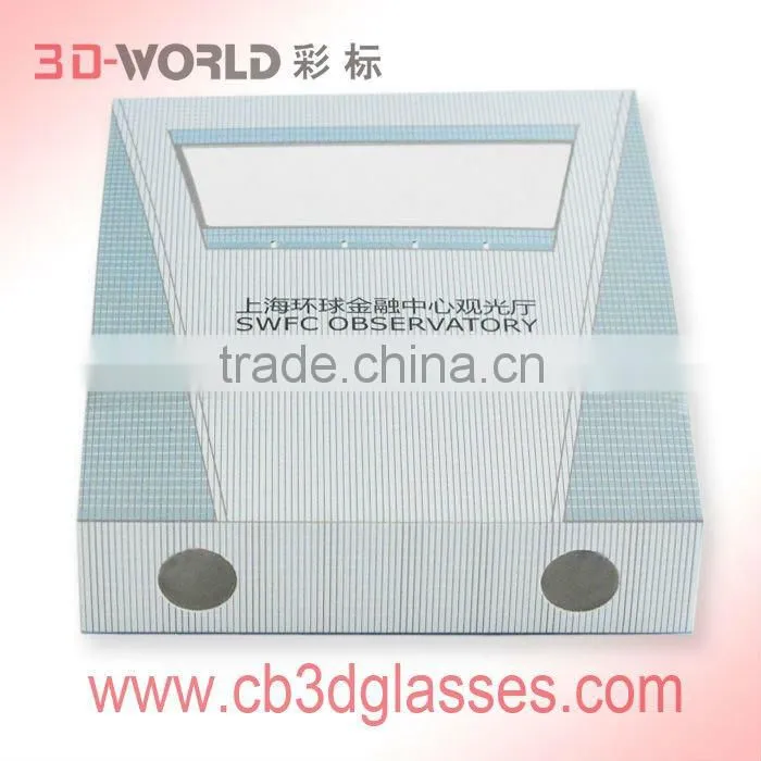 Printed paper diposable 3d binoculars