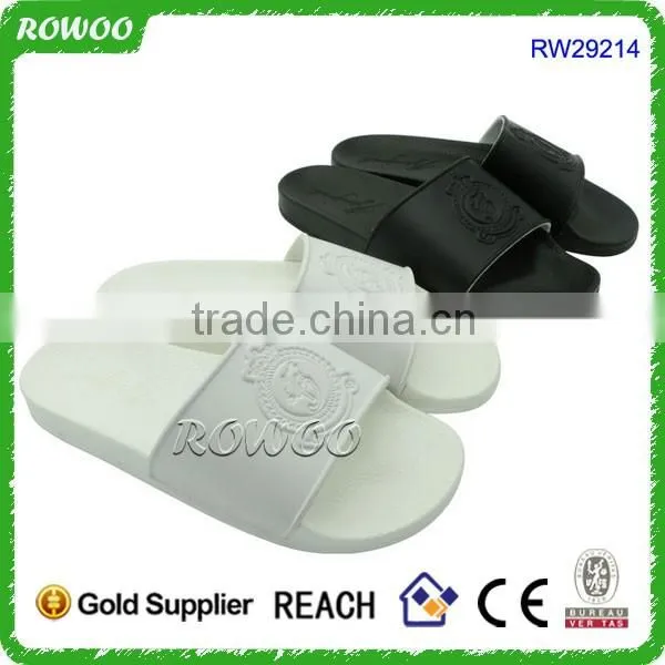 New design Men Bathroom Slippers Soft Customized Logo Slides Indoor Flat Sandals