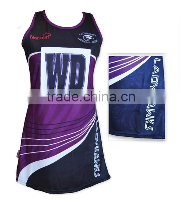 New Design Custom Sublimated Netball Dress