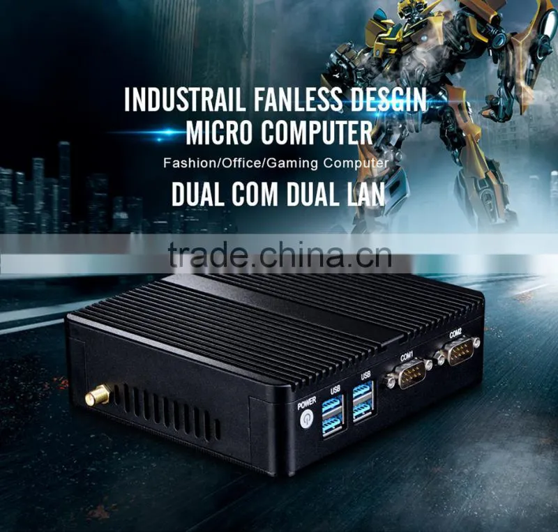 Pentium 3805U MINI PC Dual Lan 2G RAM 64G SSD Haswell Barebone Computer With VGA,Support Msata +2.5inch hdd MINI PC SSD