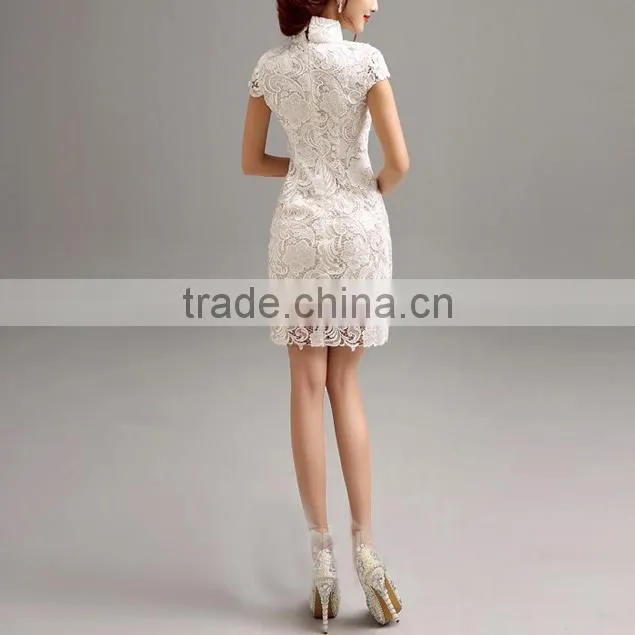 High Quality Fashionable high neck evening dress