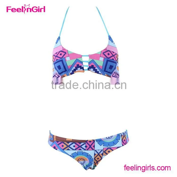 Plus Size Mature Women Bikini Swimwear 2016
