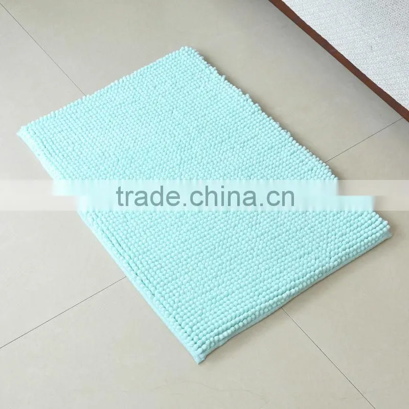 door mat with anti-slip base chenille short pile mat