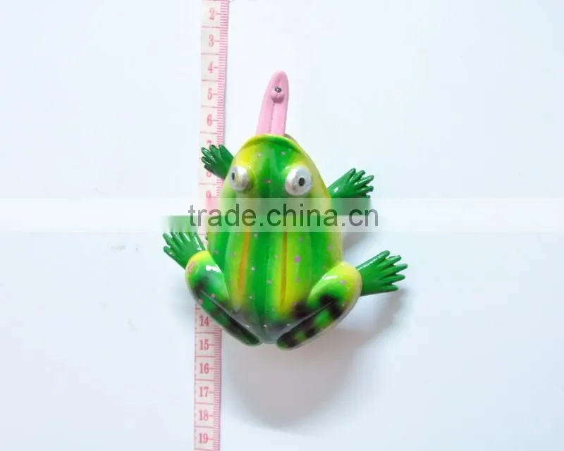 4 inch Plastic Frog Souvenir Fridge Magnet, Permanent Magnet, Magnete di Plastica Rana,Piquet de Jardin
