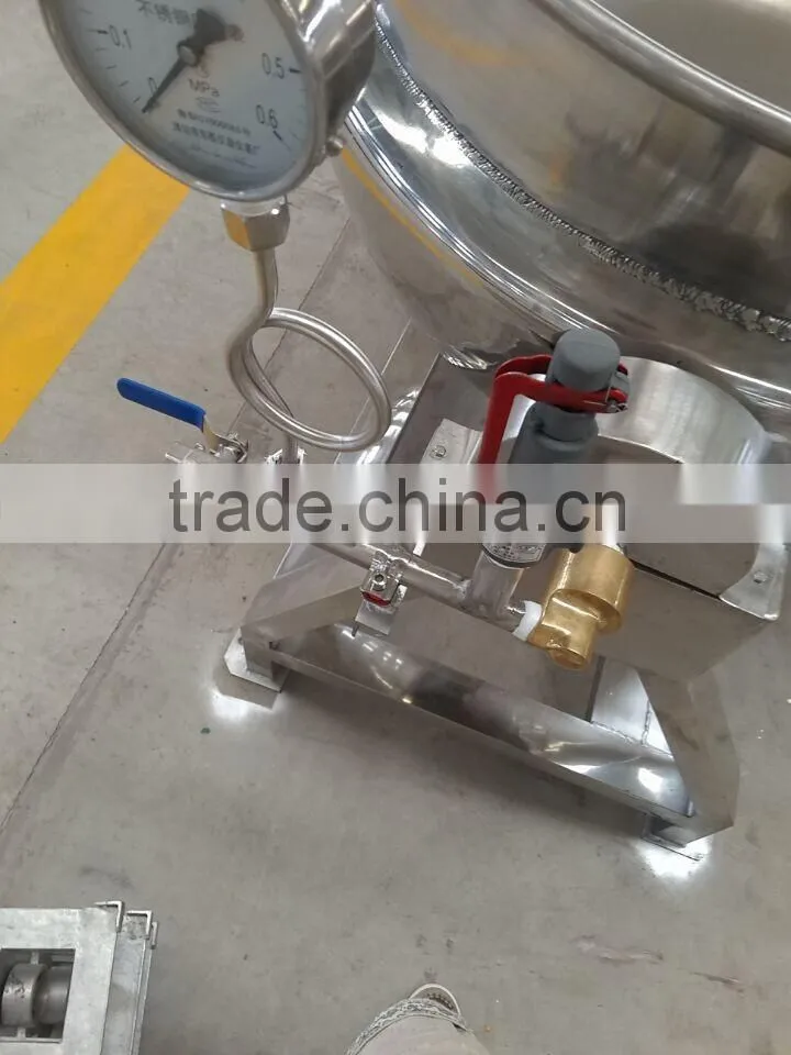 Low price nature gas heating jacketed kettle ,gas cooking pot