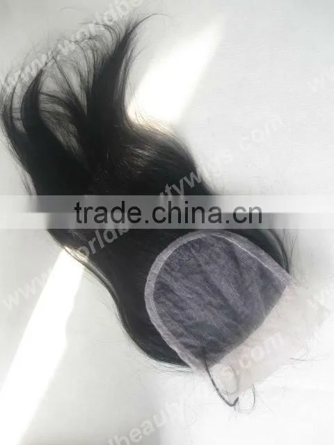 human hair pieces top closures