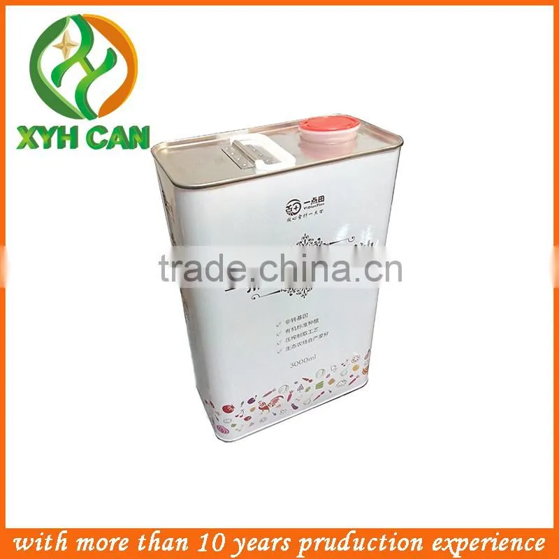 Easy Open End Metal Tin Can for canned oil
