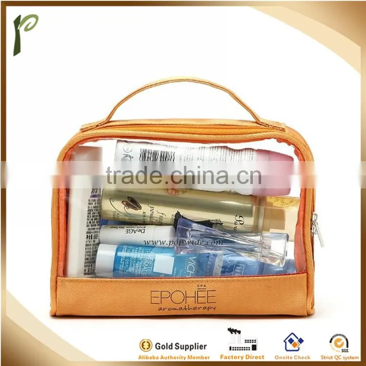 Popwide High Quality Transparent PVC Travel Toiletry Bag