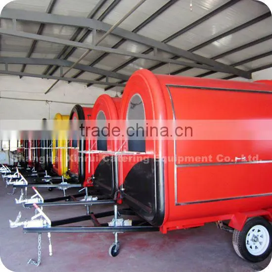 2014 Popular Using Mobile Fibreglass Chocolate Milkshake Bean Food Service Trailer Cart XR-FC220 B
