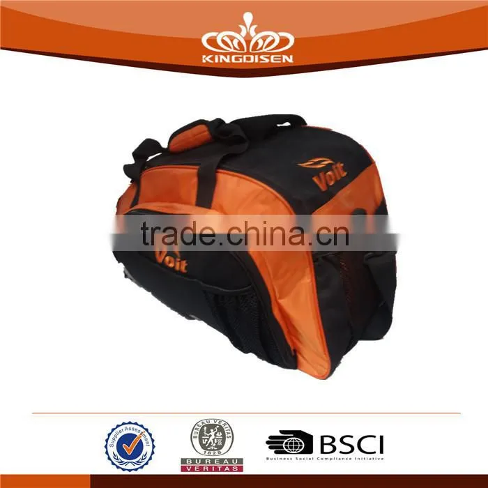 2015 new design orange black nylon travel bag