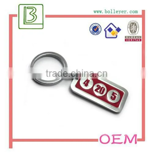 Shiny Enamel lucky number keychain