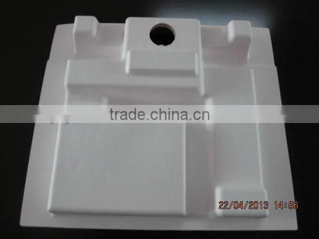 2014 Zhuhai Factory Biodegradable Hamhoo Products Paper Cosmetic Packaging Recyclable Bagasse Molded Paper Pulp Tray Packaging