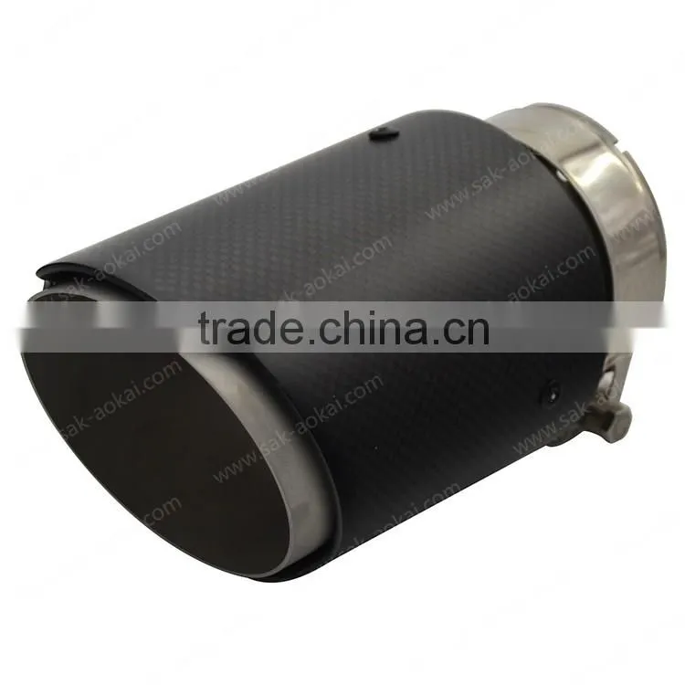 carbon fibre muffler tip stainless steel exhaust tip