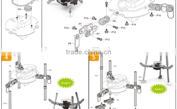 Kids Educational Moving Pen Doodling Robot