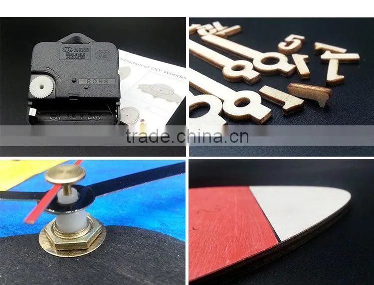 Kids Wooden DIY Clock Toys Educational