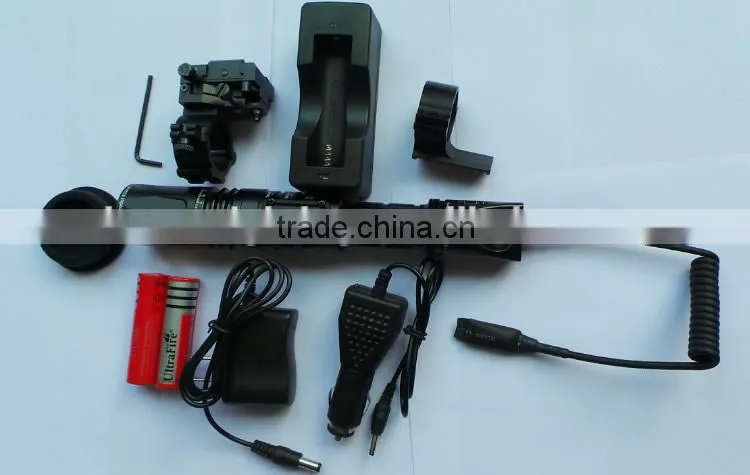 Green tactical laser flashlight for rifles or other long guns