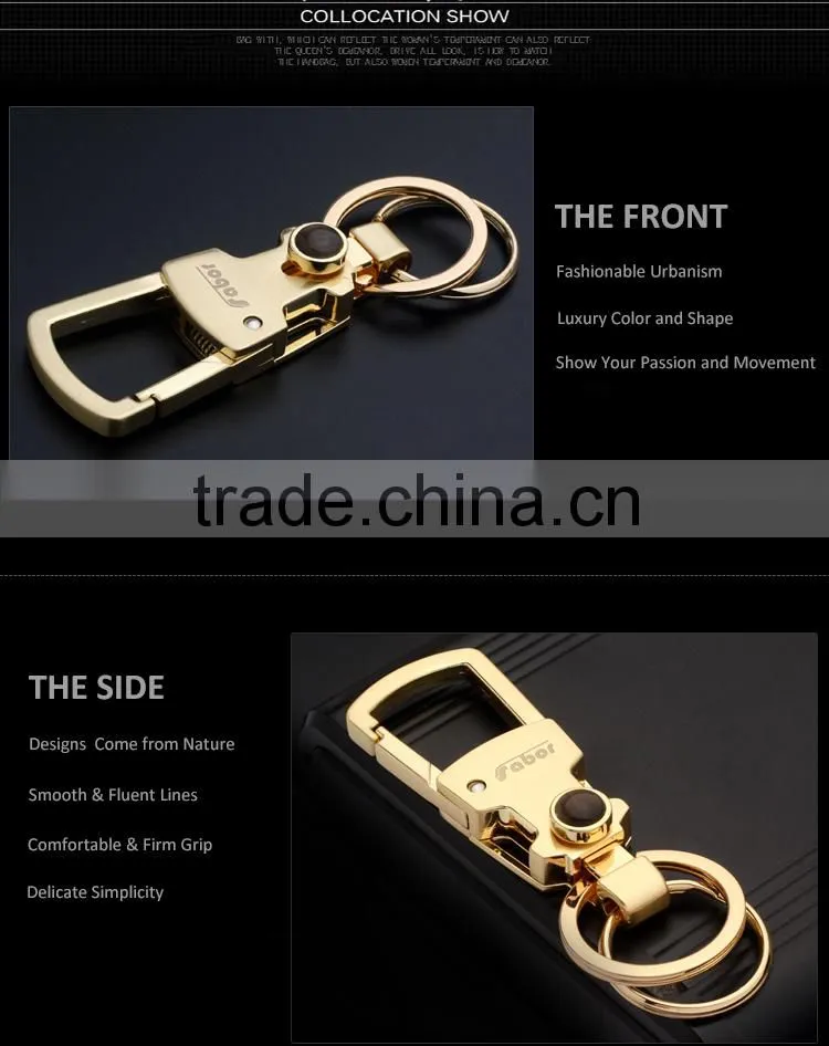 Multi Function Whole Gold Plating Custom Metal Keychain