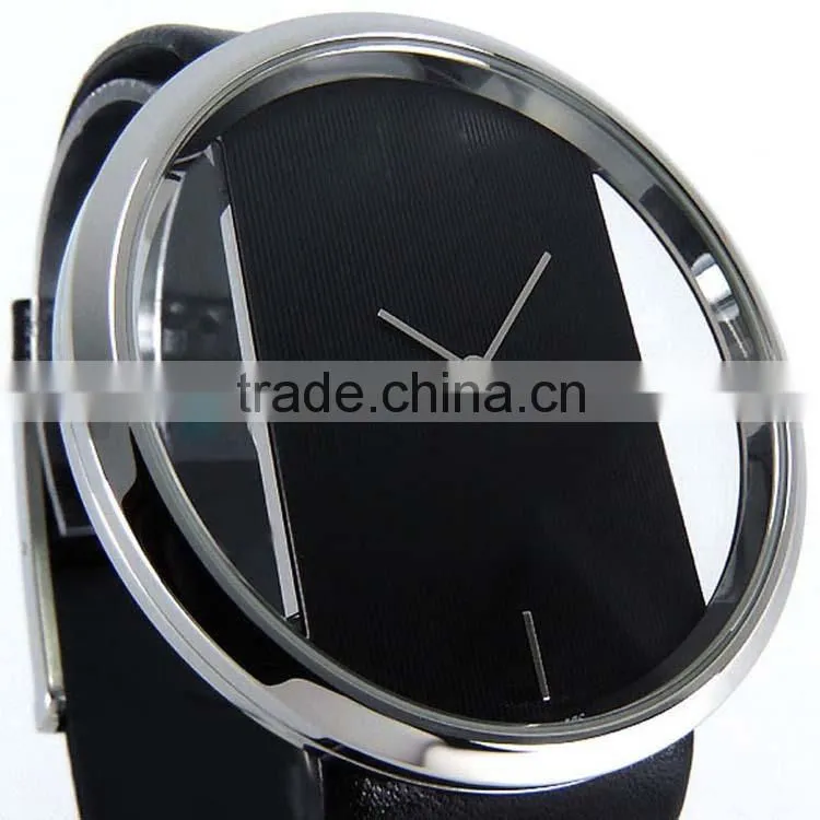 Discount Leather Watch Bands Transparent Dial Strap designer Quartz Big Face dicount Watches,discount luxury watches