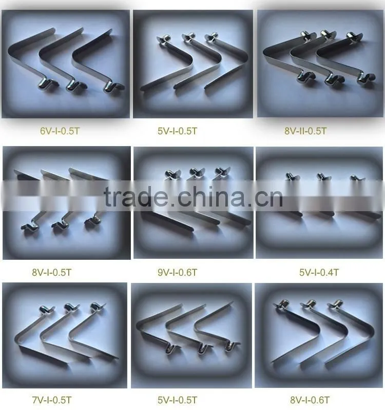 Progressive stamping metal spring clip flat spring steel u clips