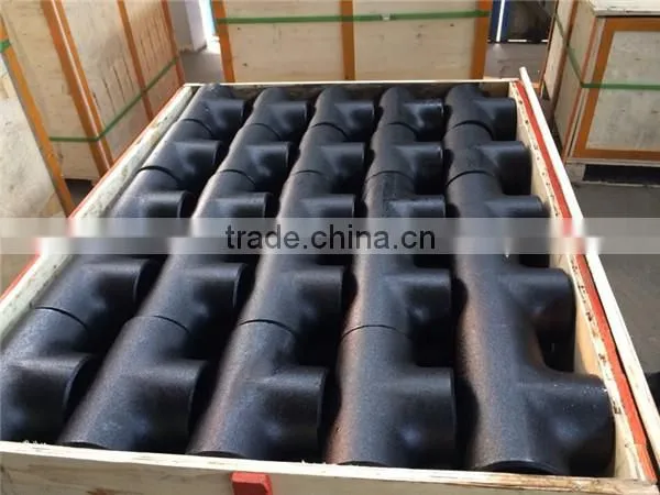 ASME 16.9 Butt Welding Carbon Steel Pipe equal straight Tee Pipe Fitting