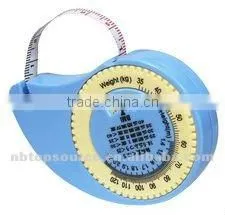 Hot Sale Mini Cheap Plastic Super Portable Pocket Electronic Round Shaped Retractable Tape Measure for promotion