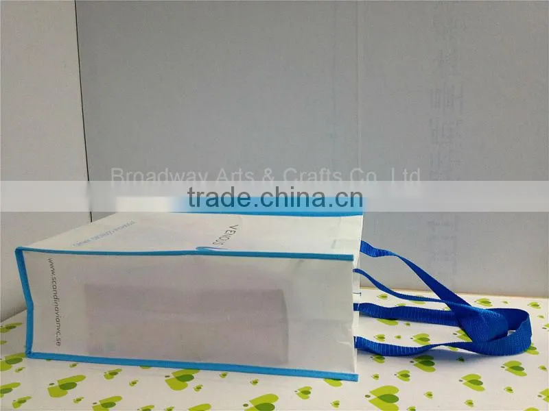 Reuseable TNT promotional custom shopping bag printing with simple logo printing