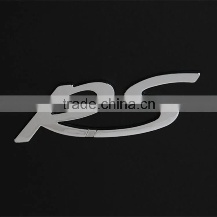Small chrome logo letters custom car chrome chrome sticker letters