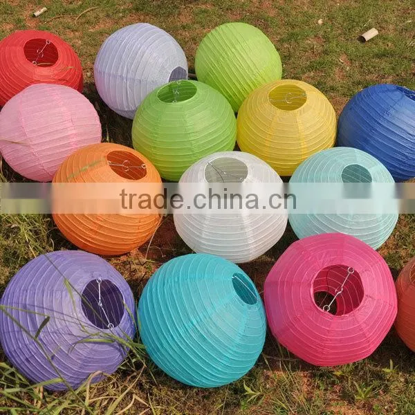 2016 Wholesale cheap paper lanterns Chinese round lanterns wedding paper lanterns