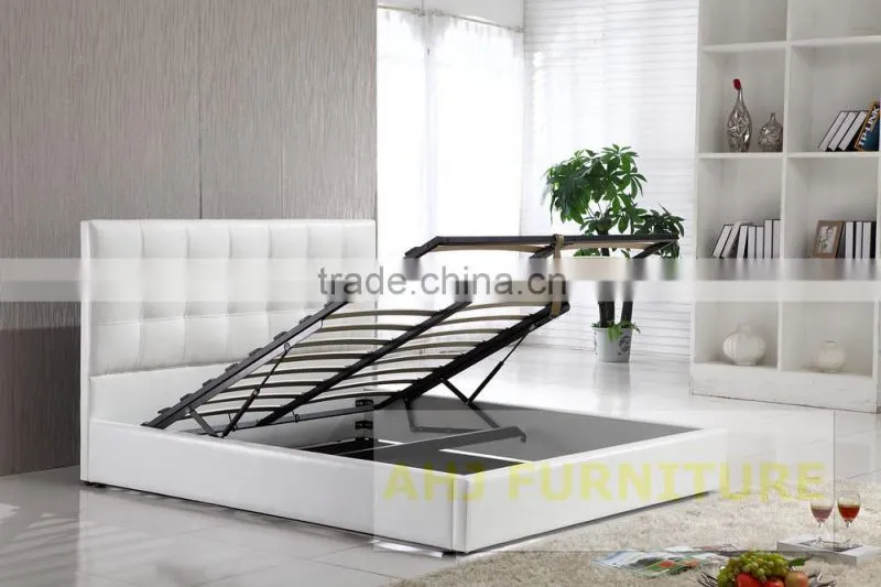 hydraulic lift up storage bed, storage bed frame with gas lift, storage bed hinge mechanism with gas strut