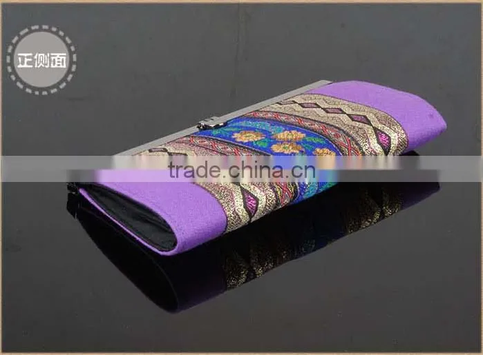 National vintage lady clutch tote hand purse girls beautiful money clip wallet