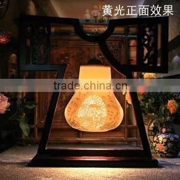 Hotel bedside porcelain table lamps ceramic restaurant table lamp wood lamp 2016 floor standing lamps