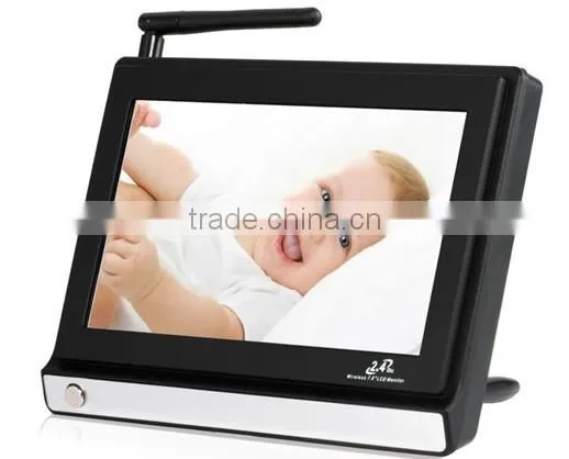 2.4GHz Wireless 7.0" LCD 1 in 2 Video Baby Monitor with IR Night Vision Surveillance Camera