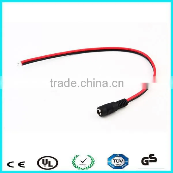 0.3m 20AWG dc cable with tuning fork pigtail male plug