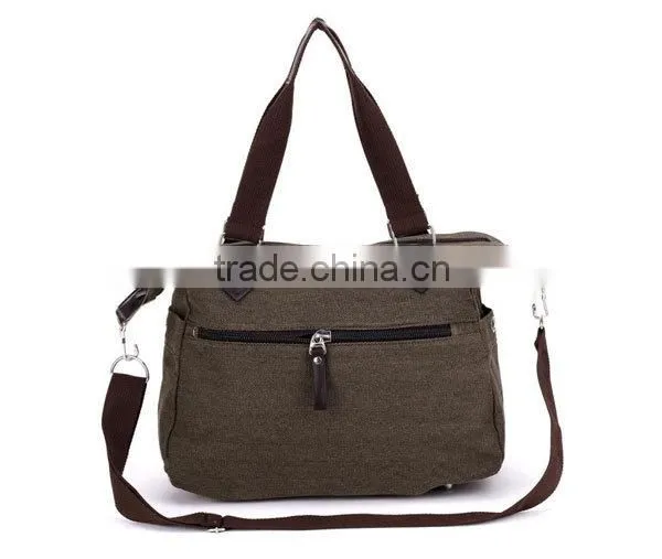 2015 New Model Canvas Zipper Fashion Ladies Shoulder Bag