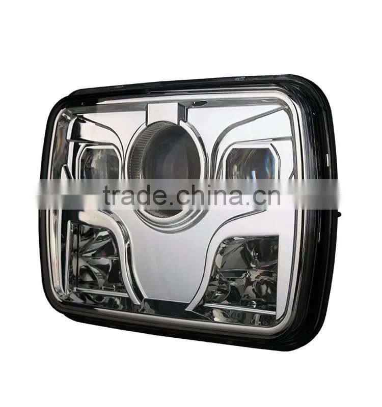 Rectangle wrangler headlight 5"x7" h/l beam, 2000lm truck headlight with CE,ROHS