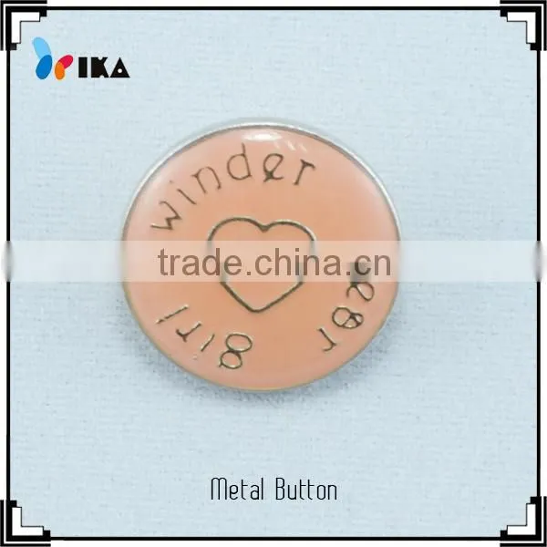 fashional designer jean jacket metal buttons with best service