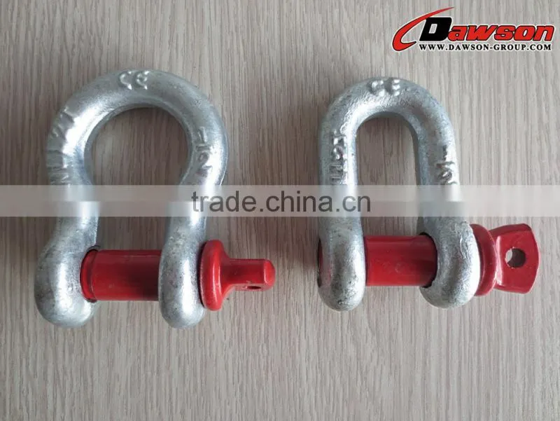 Qingdao manufacture bolts and nuts screw pin bow shackle