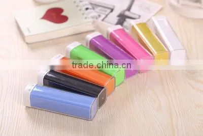 Lipstick shape 2600mah mobile power bank, mini portable charger