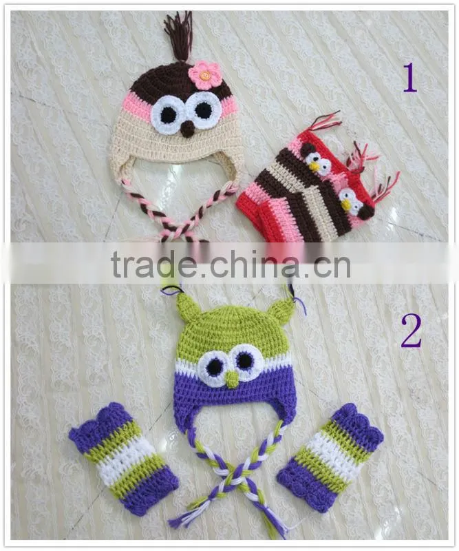 Hot Sale! Cute Crochet Animal Dinosaur Hats Hand Crochet Winter Hat for Children in Stock