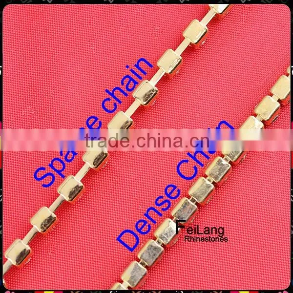 Pearl cup chain silver or golden claw,MOQ 50m paypal accepted,sparse chain,cheap rhinestone chain